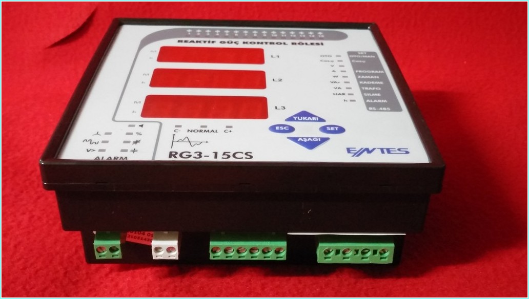 ENTES RG3-15CS SIFIR REAKTİF GÜÇ KONTROL RÖLESİ