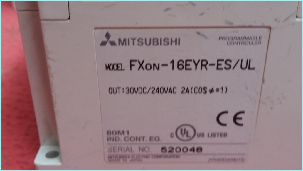 MITSUBISHI FXON-16EYR-ES/UL PLC