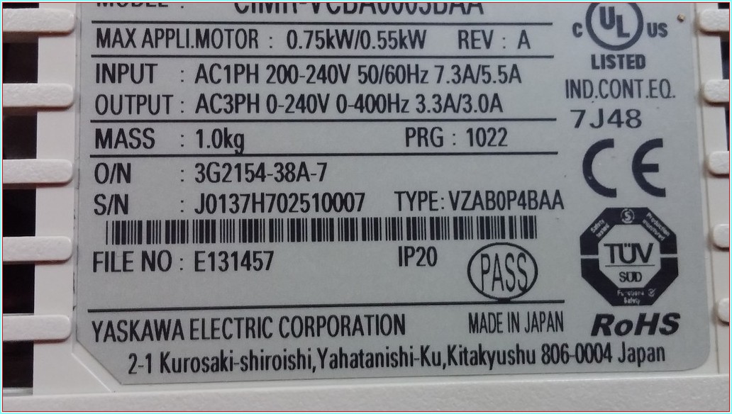 CIMR-VCBA0003BAA YASKAWA