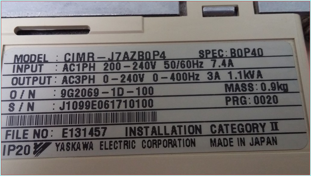 OMRON CIMR-J7AZB0P4