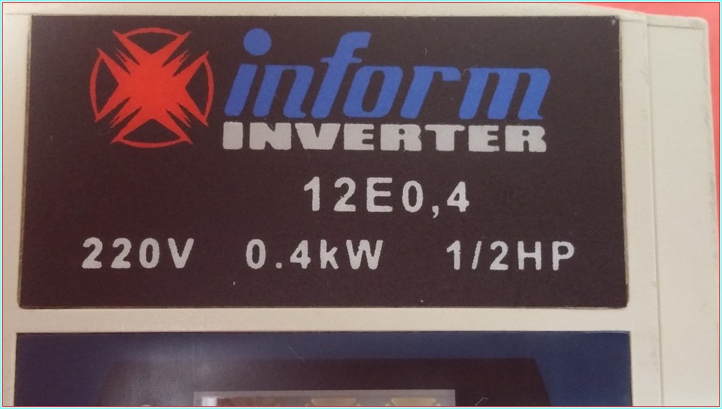 İNFORM 12E0,4 220V 0,4 KW 1/2 HP INVERTER SÜRÜCÜ