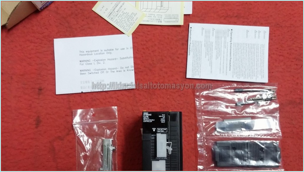 OMRON CJ1M-CPU11 CJ1M CPU11 CJ1MCPU11 VER.4.0 SIFIR KUTULU PLC