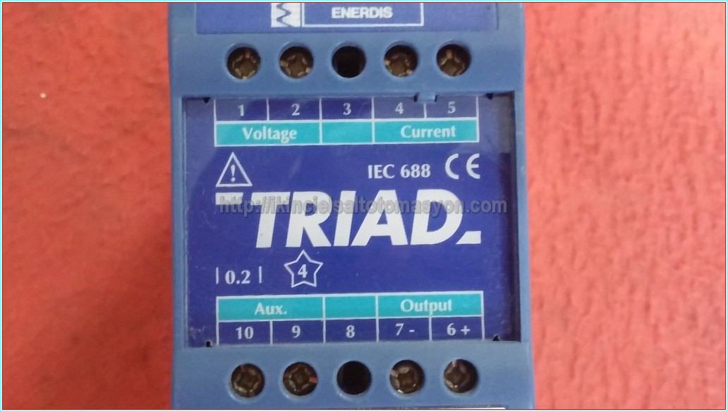 ENERDIS TRIAD T11 TD 003  TD003 IEC 688 0-750A 4-20MA AUX 110VDC PROGRAMLANABİLİR TRANSDUKER MENŞEİ: FRANSA 
