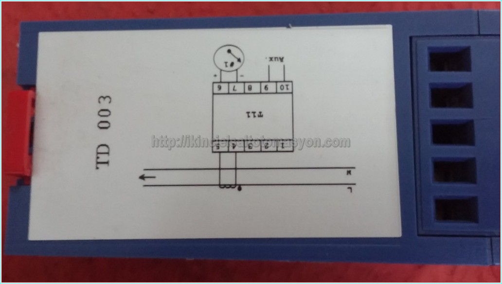 ENERDIS TRIAD T11 TD 003  TD003 IEC 688 0-750A 4-20MA AUX 110VDC PROGRAMLANABİLİR TRANSDUKER MENŞEİ: FRANSA 