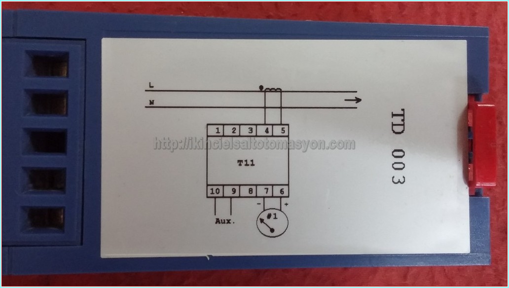 ENERDIS TRIAD T11 TD 003  TD003 IEC 688 0-750A 4-20MA AUX 110VDC PROGRAMLANABİLİR TRANSDUKER MENŞEİ: FRANSA 