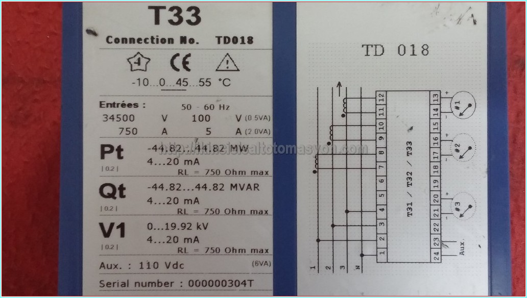 ENERDIS TRIAD T33 TD018 TD 018 IEC 688 T33 OBSOLETE- REPLACED BY TRIAD2 T303
