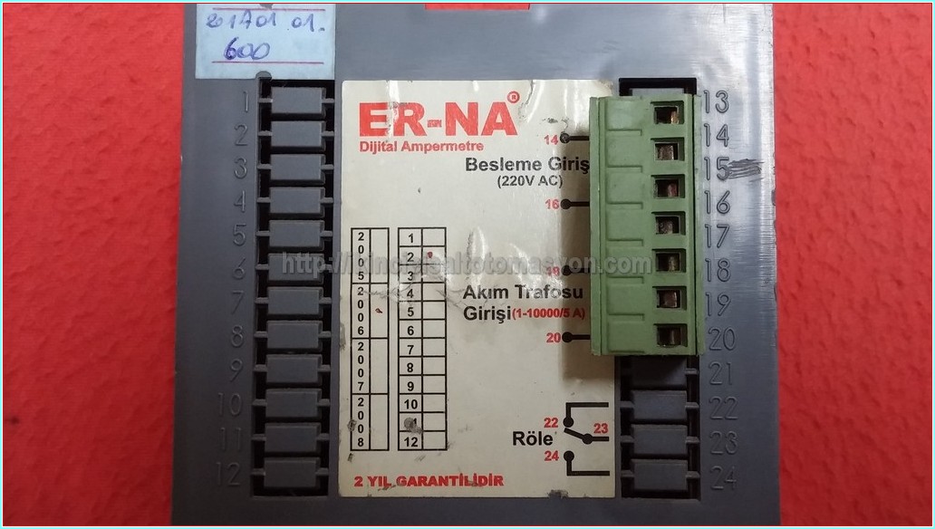 ER-NA DA-96 DA 96 DA96 96X96 DIGITAL AMPERMETER