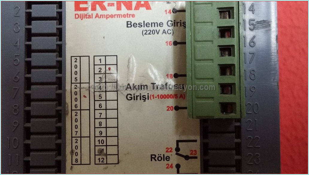 ER-NA DA-96 DA 96 DA96 96X96 DIGITAL AMPERMETER
