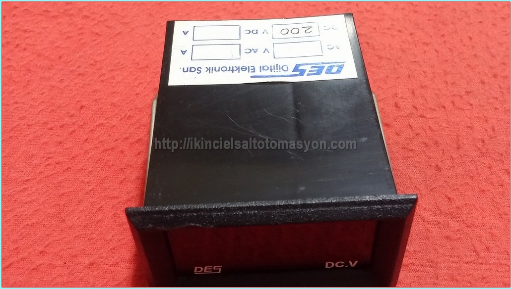 DES DC.V 200V 30X60 VOLTMETRE