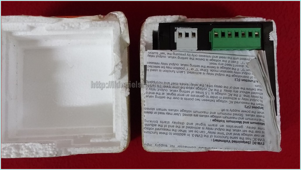 ENTES EVM-3S EVM3S EVM3S 96X96 SIFIR KUTULU DIGITAL VOLTMETER