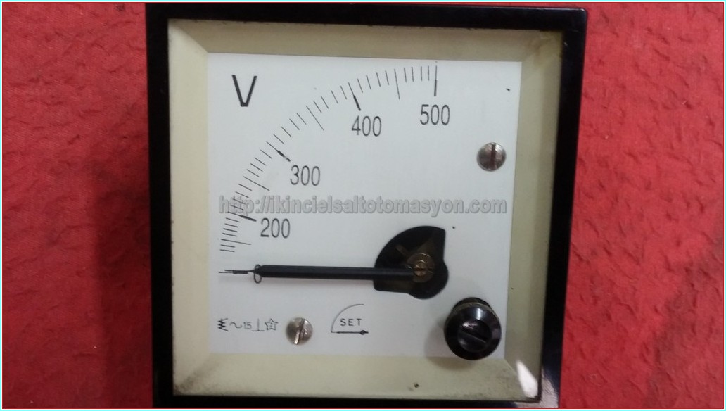 SET 72X72 ANALOG VOLTMETRE