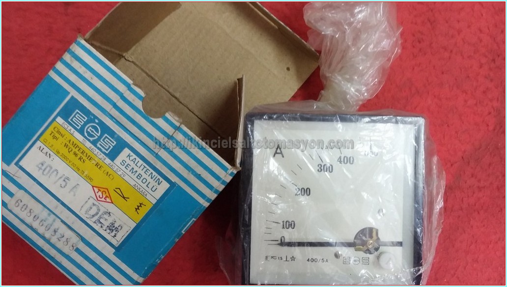 ECS WQ 96 RS 400-5A 96X96 ANALOG AMPERMETRE