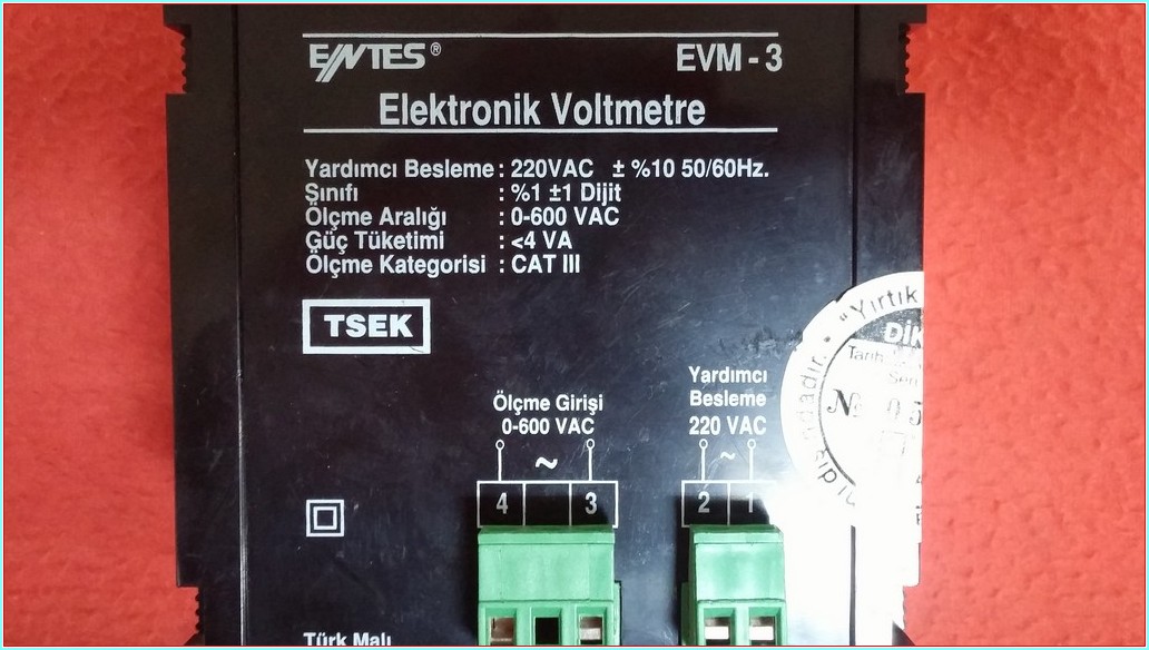 ENTES EVM-3 96X96 ELECTRONIC VOLTMETER