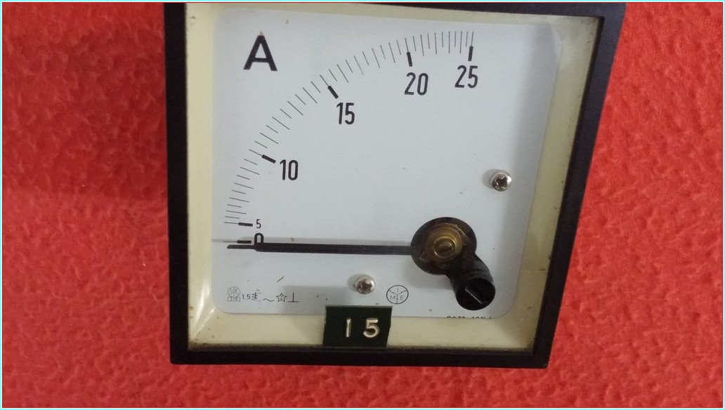 SET 5X25 ANALOG AMPERMETRE