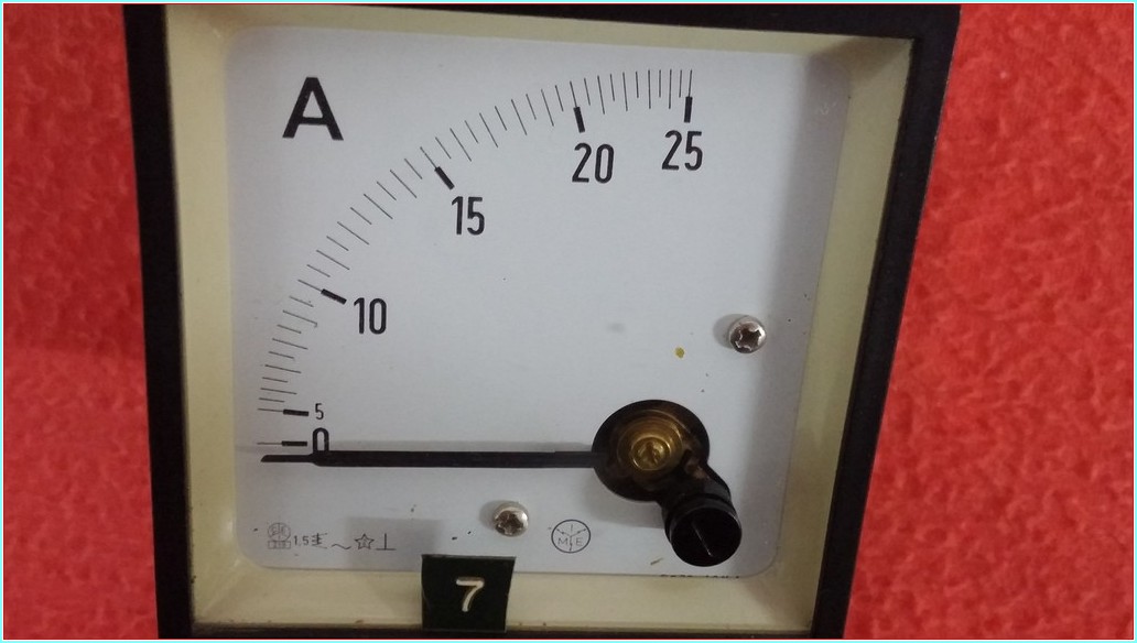 SET 5X25 ANALOG AMPERMETRE