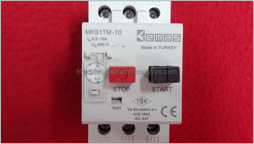 EMAS MKS1TM-10 6,30-10,0A SIFIR KUTULU MOTOR KORUMA