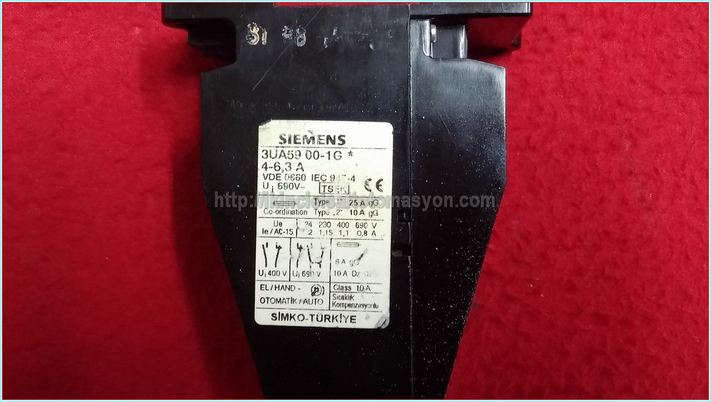 SIEMENS 3UA59 00-2A 10-16A MOTOR KORUMA
