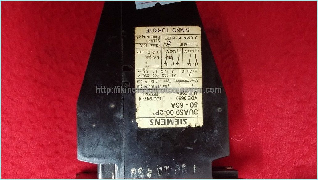 SIEMENS 3UA59 00-2P 50-63A MOTOR KORUMA