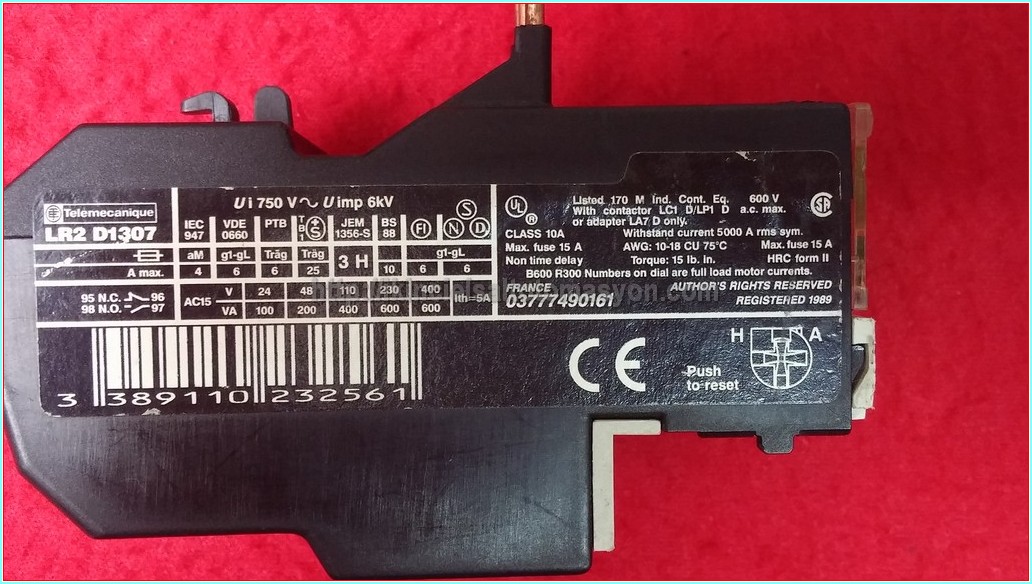 TELEMECANİQUE LR2 D1307 1,6-2,5A MOTOR KORUMA