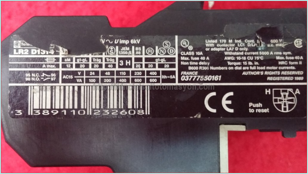 SİGMA STRP-22 7-10A MOTOR KORUMA