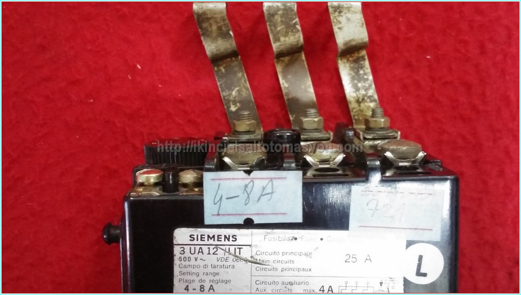 SIEMENS 3UA12 4-8 A MOTOR KORUMA