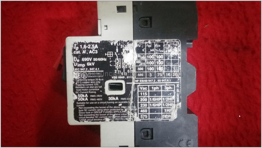 SCHNEİDER LRD 07 1,6-2,5A MOTOR KORUMA