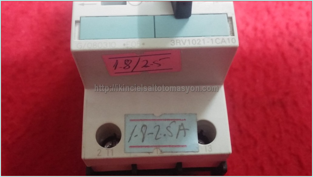 SIEMENS 3RV1021-1CA10 1,8-2,5A SIRIUS MOTOR KORUMA