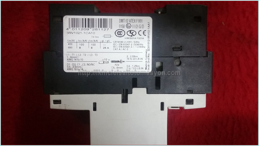 SIEMENS 3RV1021-1CA10 1,8-2,5A SIRIUS MOTOR KORUMA