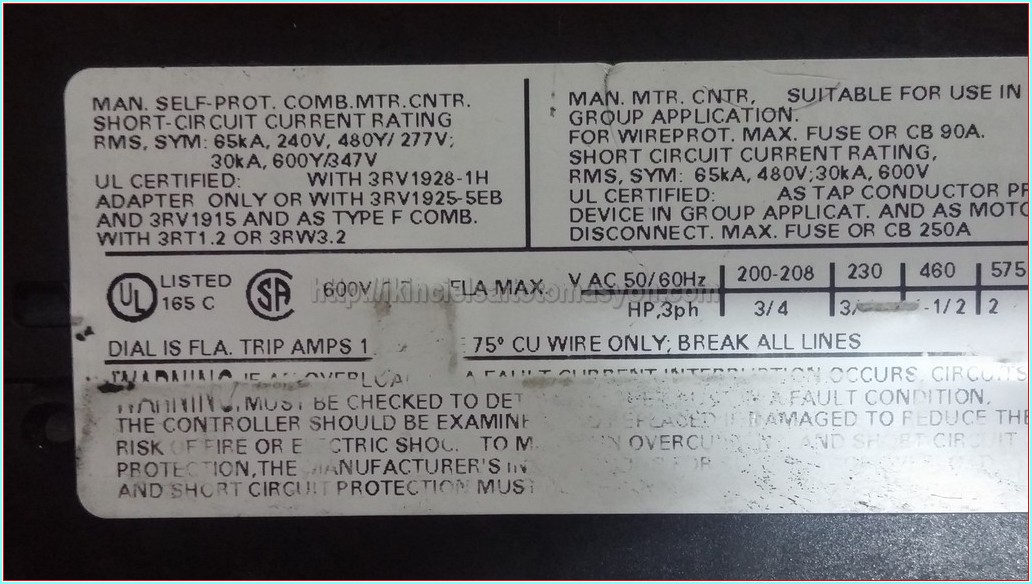SIEMENS 3RV1021-1CA10 1,8-2,5A SIRIUS MOTOR KORUMA
