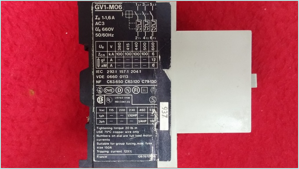 SIEMENS 3RV1021-1AA10 1,1-1,6A SIRIUS MOTOR KORUMA