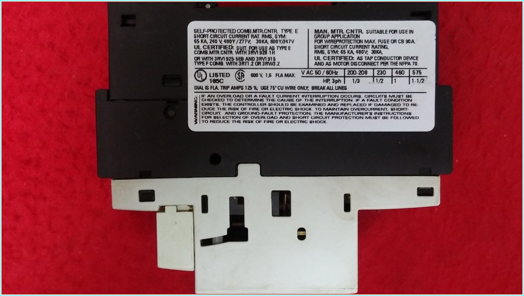 SIEMENS 3RV1021-1AA10 1,1-1,6A SIRIUS MOTOR KORUMA