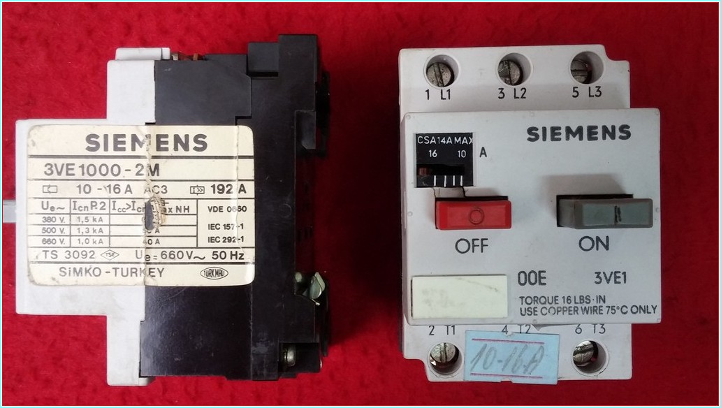 SIEMENS 3VU1300-1MM00 10-16A MOTOR KORUMA