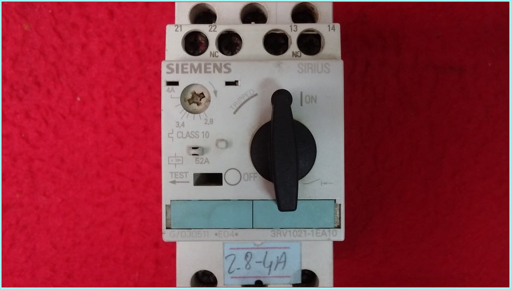 SIEMENS 3RV1021-1EA10 2,8-4A SIRIUS MOTOR KORUMA