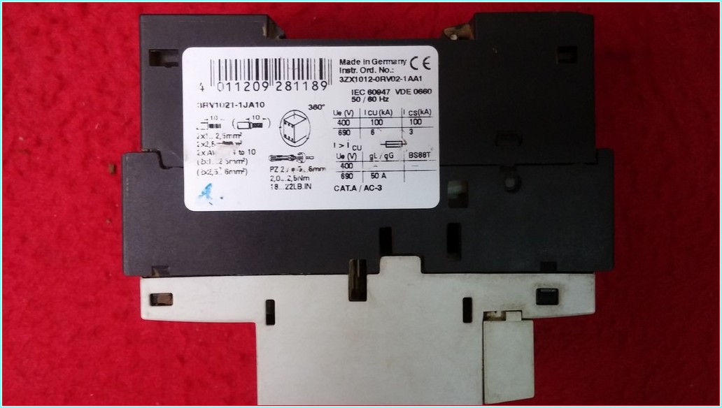SIEMENS 3RV1021-1JA10 7-10A SIRIUS MOTOR KORUMA