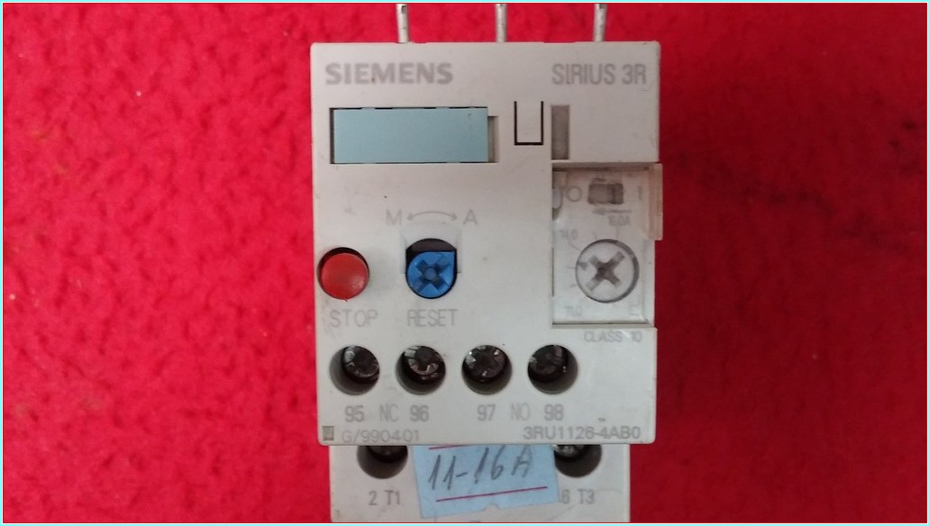 SIEMENS 3RU1126-4AB0 11-16A SIRIUS 3R MOTOR KORUMA