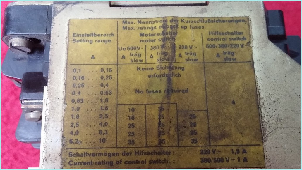 NETZ LINE 0,4-0,63A MOTOR KORUMA
