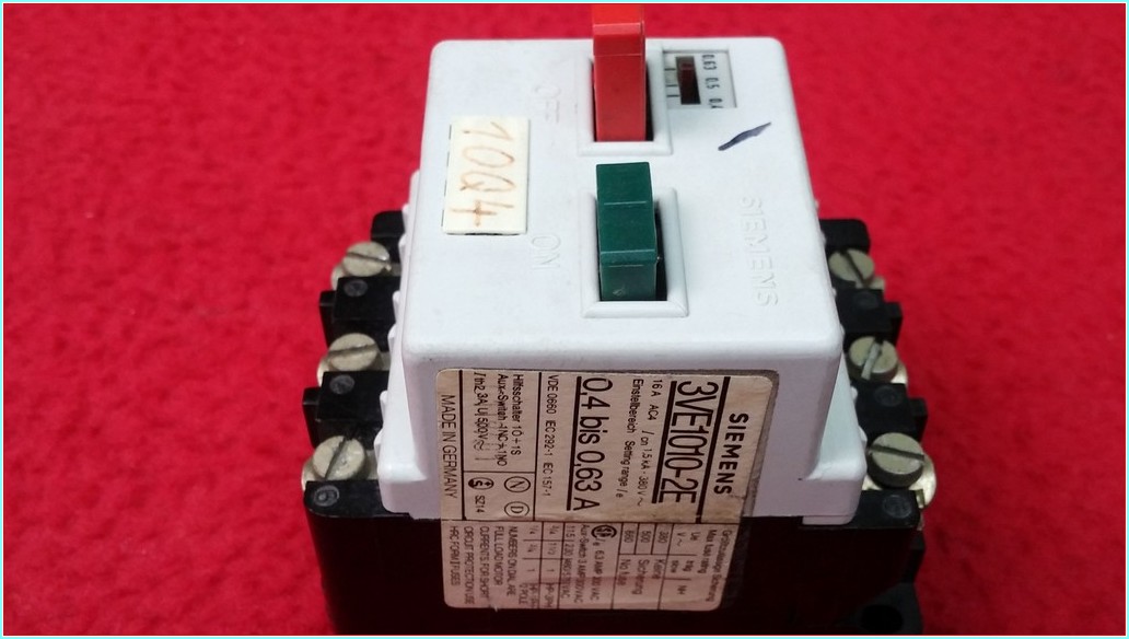SIEMENS 3VE1010-2E 0,4-0,63A MOTOR KORUMA