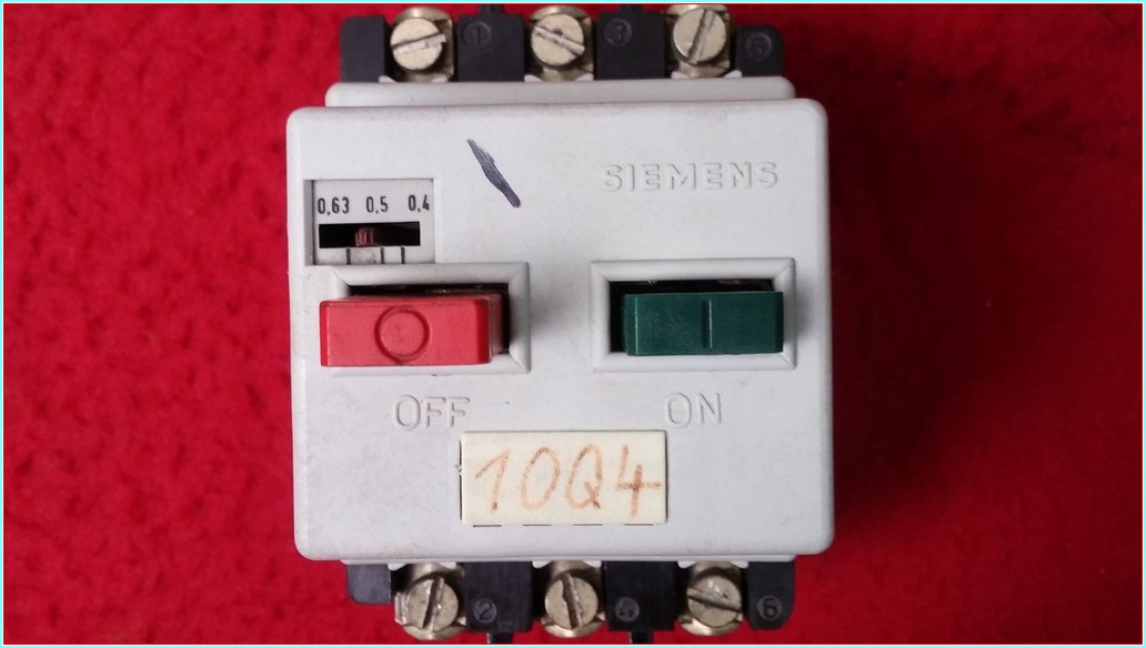 SIEMENS 3VE1010-2E 0,4-0,63A MOTOR KORUMA