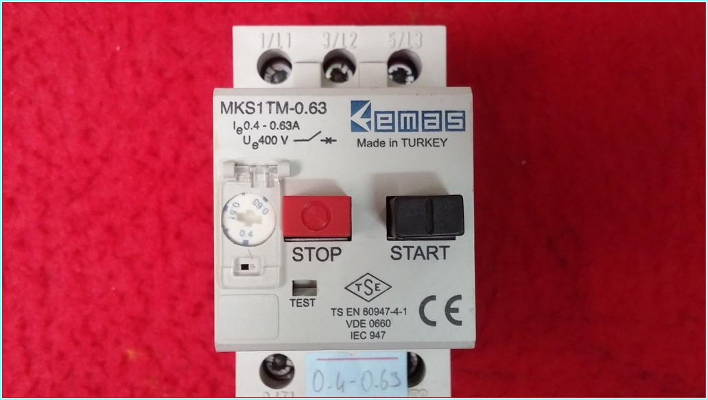 EMAS MKS1TM-0.63 0,4-0,63A MOTOR KORUMA