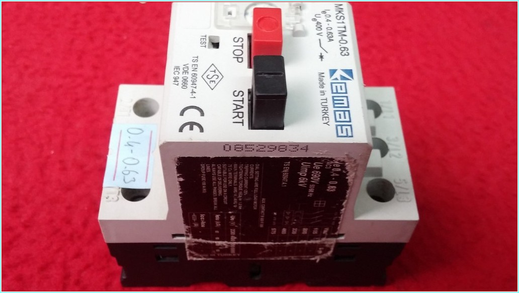 EMAS MKS1TM-0.63 0,4-0,63A MOTOR KORUMA