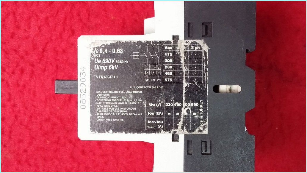 EMAS MKS1TM-0.63 0,4-0,63A MOTOR KORUMA