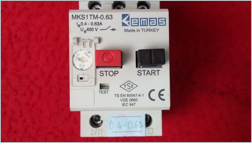 EMAS MKS1TM-0.63 0,4-0,63A MOTOR KORUMA