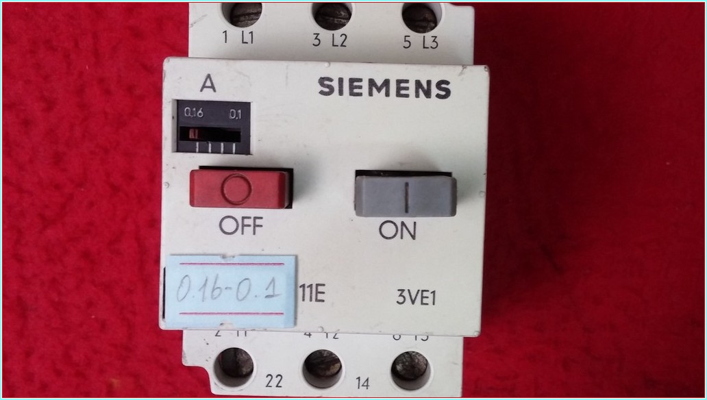 SIEMENS 3VE1010-2B 0,16-0,1A MOTOR KORUMA