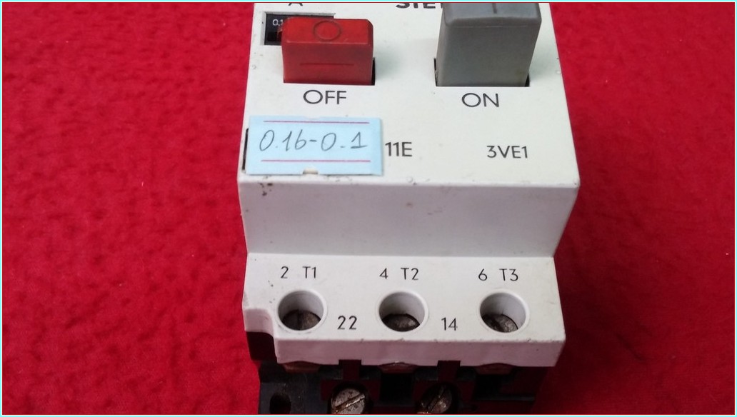 SIEMENS 3VE1010-2B 0,16-0,1A MOTOR KORUMA