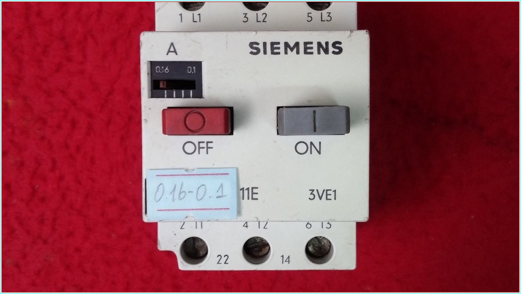 SIEMENS 3VE1010-2B 0,16-0,1A MOTOR KORUMA