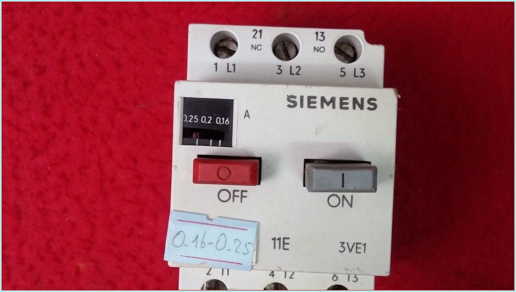 SIEMENS 3VE1010-2C 0,16-0,25A MOTOR KORUMA