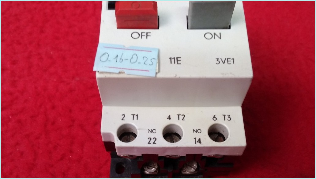 SIEMENS 3VE1010-2C 0,16-0,25A MOTOR KORUMA