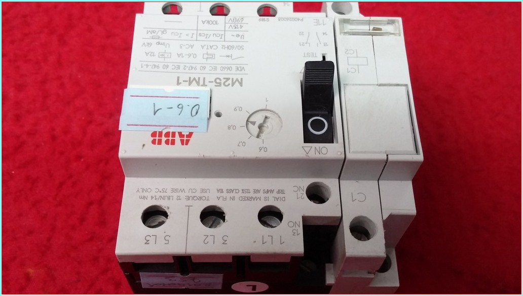ABB M25-TM-1 0,6-1A YARDIMCI KONTAKLI MOTOR KORUMA