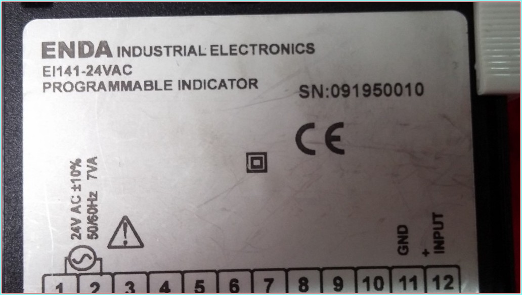 ENDA EI141-24VAC SIFIR PROGRAMMABLE INDICATOR