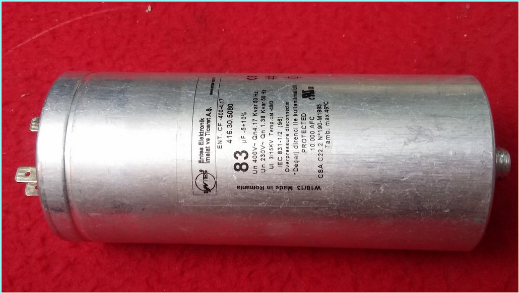 ENTES ENT CF-400-4,17 1,38 KVAR SIFIR KONDANSATÖR